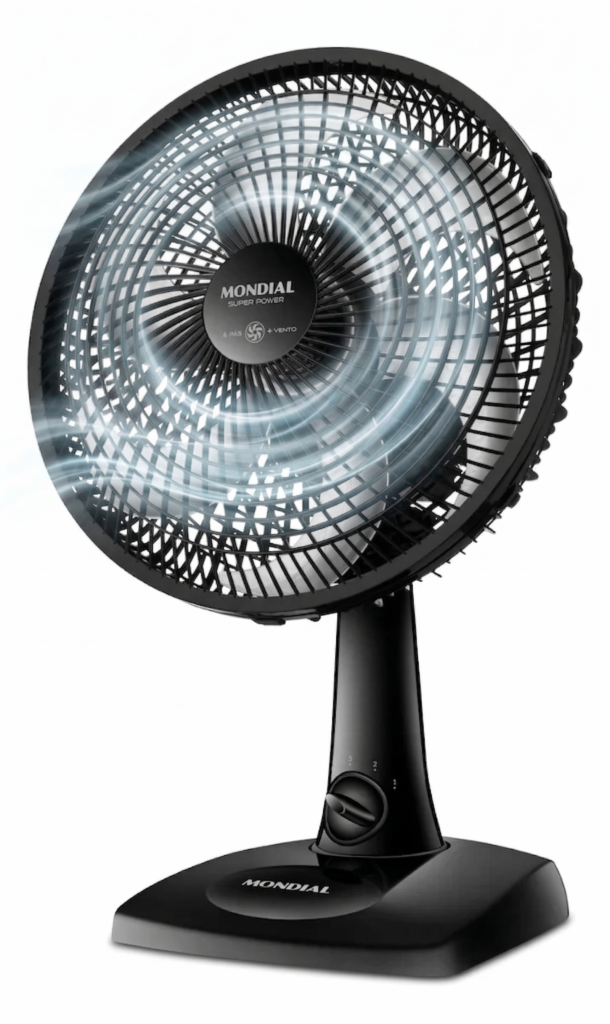 Ventilador de Mesa 30cm Super Power Mondial 60W VSP-30-B
